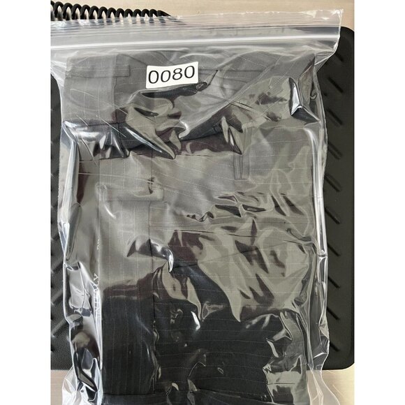 Porto Filo Extra Fine Men's Dress Pants Polyester Pinstripe Gray Size 32x28.5 - Picture 12 of 13